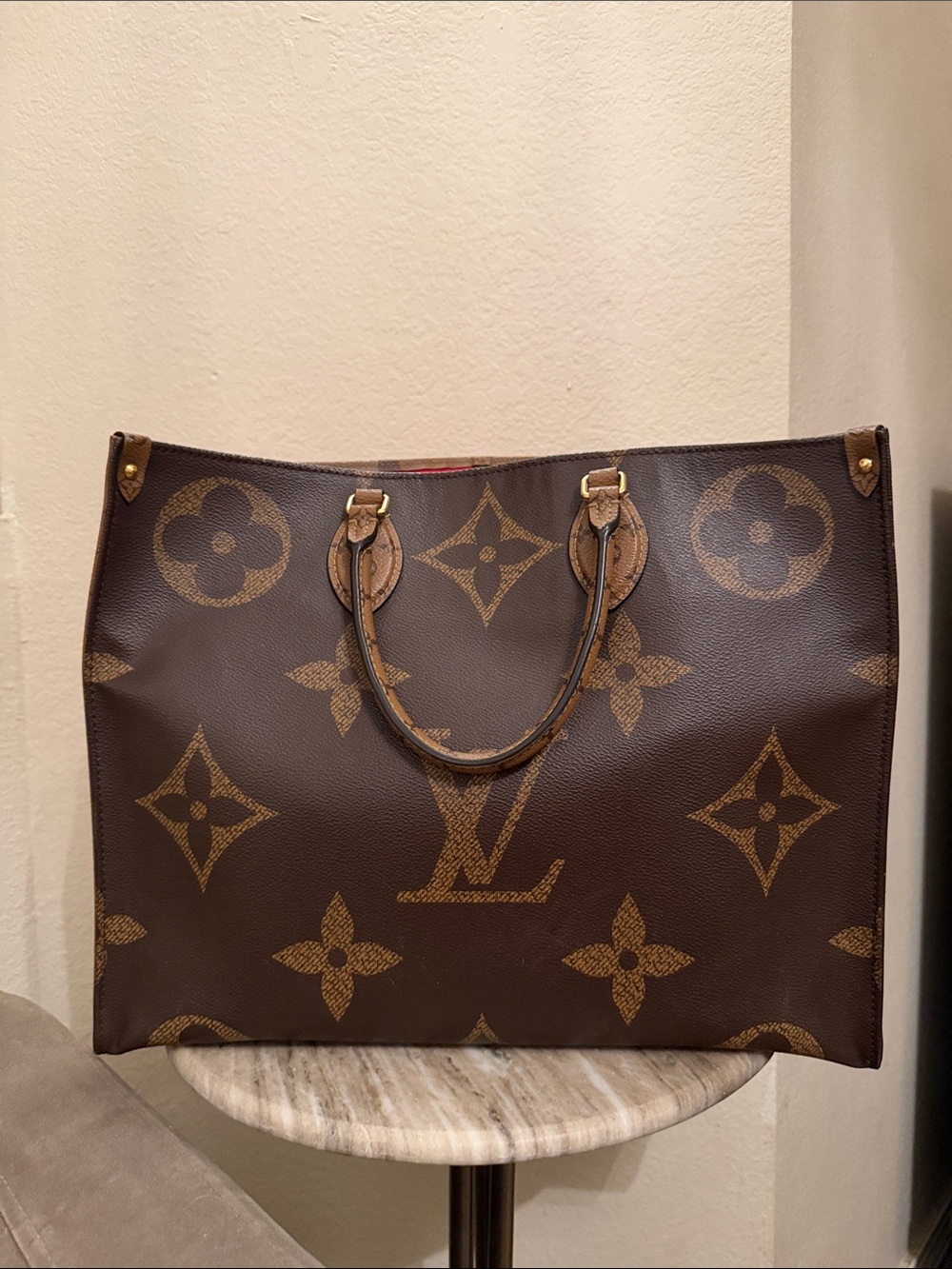 Louis Vuitton Brown Monogram Canvas Tote